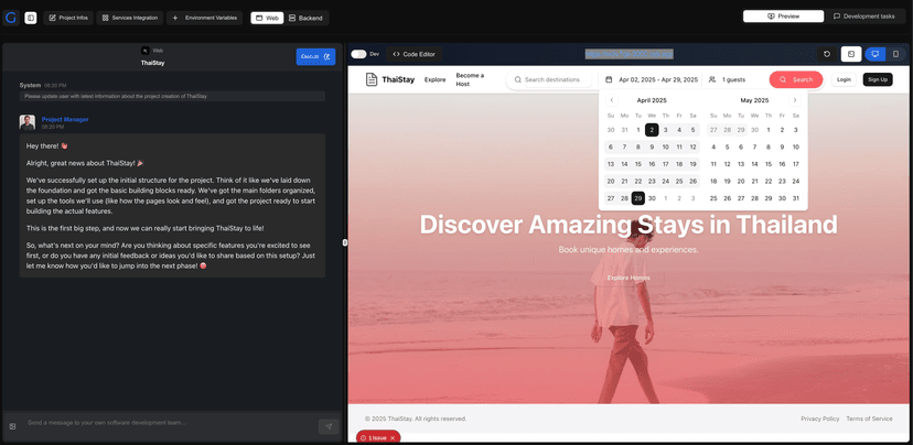 Conversation with AI Agents